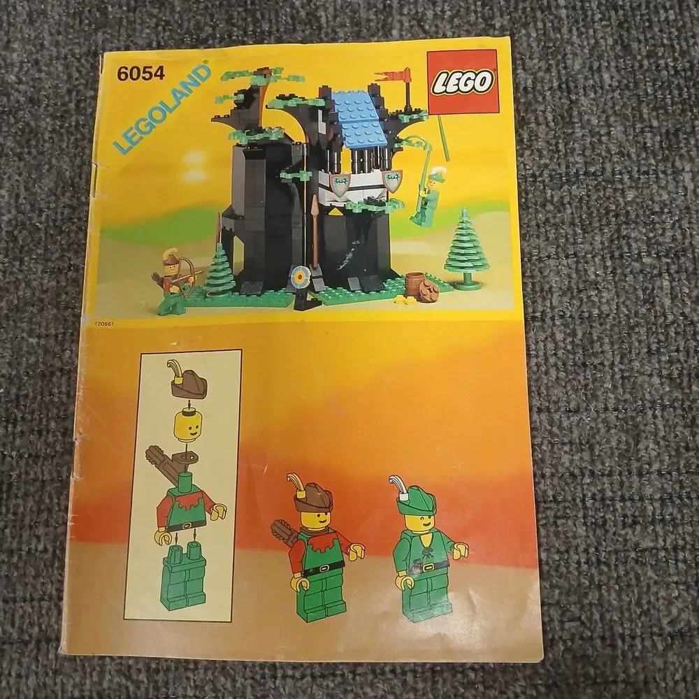 LEGO 6054 Forestmans Hideout Castle Vtg Instruction Original Manual Only